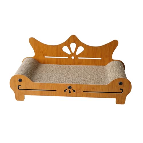 Katzenkratzer, Schlafsofa, Katzenkratzbrett, Sofa, Gewelltes Katzenbett, Kratzfestes Gewelltes Katzenspielzeug, Katzenkrallenschleifen, Massivholz, Katzenbett, Kratzbrett für Haustierkatze Katzenkratzer, Schlafsofa, Katzenkratzbrett, Sofa, Gewelltes Katzenbett, Kratzfestes Gewelltes Katzenspielzeug, Katzenkrallenschleifen, Massivholz, Katzenbett, Kratzbrett für Haustierkatze von Tanant