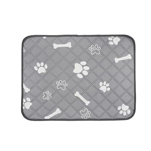 Tanant Hunde-PIPI-Pads, Waschbar, Atmungsaktiv, Gebürstetes Tuch, Hunde-PIPI-Pads, Knochenmuster, Wiederverwendbar, Wasseraufnahme, Verhindert Verrutschen, Wasserdicht, (100 x 90 von Tanant