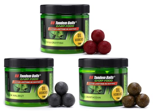 Tandem Baits Karpfen Futter Angelfutter Hakenköder Carp Food Oil Hookers 3-er Set 18 mm 120 g Flavour Mix Fisch Tandem Baits Karpfen Futter Angelfutter Hakenköder Carp Food Oil Hookers 3-er Set 18 mm 120 g Flavour Mix Fisch von Tandem Baits