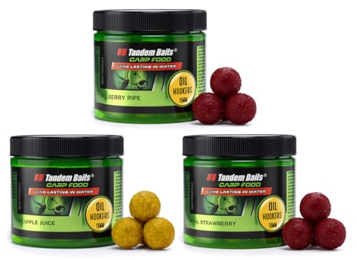 Tandem Baits Karpfen Futter Angelfutter Hakenköder Carp Food Oil Hookers 3-er Set 18 mm 120 g Flavour Mix Frucht Tandem Baits Karpfen Futter Angelfutter Hakenköder Carp Food Oil Hookers 3-er Set 18 mm 120 g Flavour Mix Frucht von Tandem Baits
