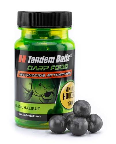 Tandem Baits Karpfen Futter Angelfutter Hakenköder Carp Food Mini Oil Hookers 12 mm 50 g Japanischer Tintenfisch von Tandem Baits