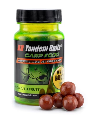 Tandem Baits Karpfen Futter Angelfutter Hakenköder Carp Food Mini Oil Hookers 12 mm 50 g Mega Tutti Frutti von Tandem Baits