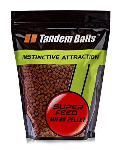 Tandem Baits SuperFeed Micro Pellet Red Krill Karpfen-Pellets | Pellets für Karpfen Angeln ohne Mühe | Köder zum Große-Fische-Angeln | Karpfenzubehör für Profis & Hobby-Angler 6mm 1 kg von Tandem Baits