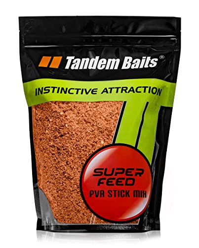 Tandem Baits Karpfen Futter Angelfutter SuperFeed PVA Stick Mix 1 kg Tintenfisch Orange von Tandem Baits