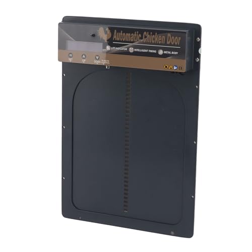 Öffnen Sie Hühnertür, Leichter Sensor mit Automatischer Hühnerentür mit Sonnenenergie Angetrieben (Grey) von Tangxi