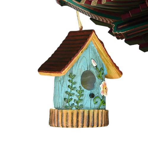 Außerhalb von Vogelhäusern, Vogelhaus für Baum - Harz Hangable Bird House - Bunte Nistkiste, dekoratives Haustierhaus, Gartendekoration, Baumhalterde für Außerhalb von Vogelhäusern, Vogelhaus für Baum - Harz Hangable Bird House - Bunte Nistkiste, dekoratives Haustierhaus, Gartendekoration, Baumhalterde für von Tanxemery