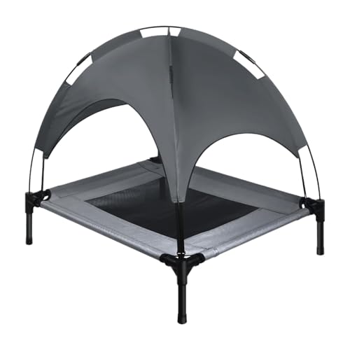 Erhöhtes Hundebett mit abnehmbarem Vorzelt, wasserdicht, Hundebett, Hundehütte, Zelt, Outdoor-Liegestuhl, für Garten, Strand, Rasen – 60 x 45 x 16 cm Erhöhtes Hundebett mit abnehmbarem Vorzelt, wasserdicht, Hundebett, Hundehütte, Zelt, Outdoor-Liegestuhl, für Garten, Strand, Rasen – 60 x 45 x 16 cm von Tanxemery