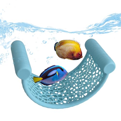 Hängematte für Fische – schwimmendes Bett für Betta, Aquarium-Hängematte zur Bereicherung des Lebensraums, Garnelen, Spiel von Tanxemery