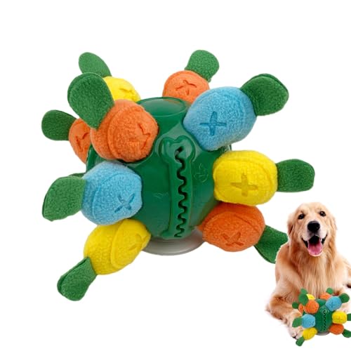 Hunde-Puzzleball, interaktiver Sniffle-Leckerli-Ball | Interaktiver Schnüffelball im Karotten-Design - Quietschendes, tragbares Hundepuzzlespielzeug für Hunde jeder Größe fördert die natürliche Nahrun Hunde-Puzzleball, interaktiver Sniffle-Leckerli-Ball | Interaktiver Schnüffelball im Karotten-Design - Quietschendes, tragbares Hundepuzzlespielzeug für Hunde jeder Größe fördert die natürliche Nahrun von Tanxemery