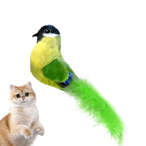 Katzenminze-Spielzeug für Katzen, Katzenspielzeug Katzenminze - Plüsch-Cartoon-Vogel-Form-Katzenminze-Spielzeug - Attraktives multifunktionales Katzenspielzeug, Entspannungszubehör mit Rasselpapier fü Katzenminze-Spielzeug für Katzen, Katzenspielzeug Katzenminze - Plüsch-Cartoon-Vogel-Form-Katzenminze-Spielzeug - Attraktives multifunktionales Katzenspielzeug, Entspannungszubehör mit Rasselpapier fü von Tanxemery
