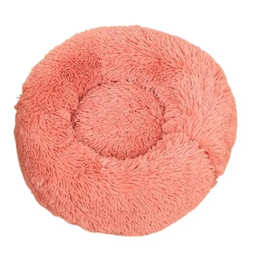 Rundes Hundebett, rundes Haustierbett aus weichem Plüsch, Beruhigendes Plüsch-Kuschelbett für Hunde, Plüschkissenbett für kleine Hunde und Katzen, Schlafhütte für Haustiere für Kätzchen Rundes Hundebett, rundes Haustierbett aus weichem Plüsch, Beruhigendes Plüsch-Kuschelbett für Hunde, Plüschkissenbett für kleine Hunde und Katzen, Schlafhütte für Haustiere für Kätzchen von Tanxemery