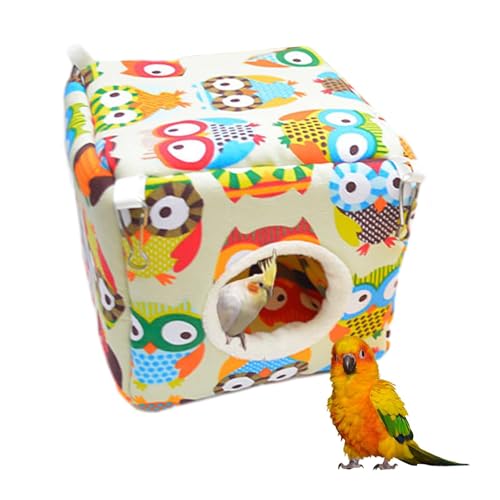 Sittichnest, Papageienhaus,Vogelhaus Baumwolle waschbar Schuppen Hütte Käfig | Vogelversteck aus Baumwolle, Vogelhaus für den Winter, Vogelnest, gemütliches Vogelbett, warmes, süßes Hamster-Schlafzelt Sittichnest, Papageienhaus,Vogelhaus Baumwolle waschbar Schuppen Hütte Käfig | Vogelversteck aus Baumwolle, Vogelhaus für den Winter, Vogelnest, gemütliches Vogelbett, warmes, süßes Hamster-Schlafzelt von Tanxemery