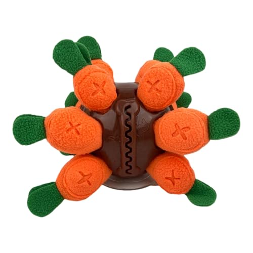 Sniffle Interactive Treat Ball, Schnüffelball für Hunde,Karotte Design Hunde-Kauspielzeug zur Bereicherung - Quietschendes, tragbares Hundepuzzlespielzeug für Hunde jeder Größe fördert die natürliche Sniffle Interactive Treat Ball, Schnüffelball für Hunde,Karotte Design Hunde-Kauspielzeug zur Bereicherung - Quietschendes, tragbares Hundepuzzlespielzeug für Hunde jeder Größe fördert die natürliche von Tanxemery