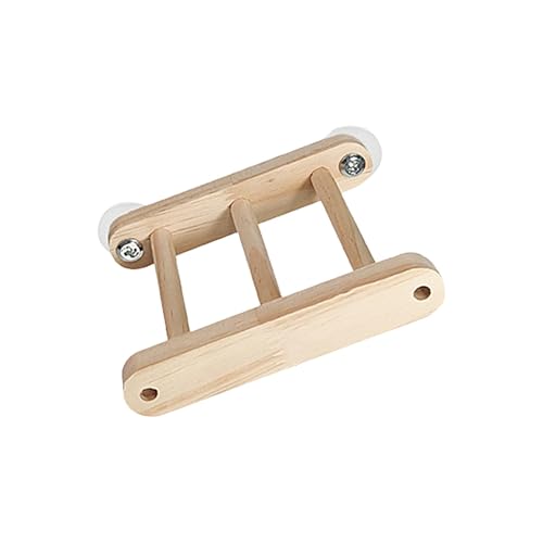 Sprossen aus Holz für Vögel, Brücke, Spielzeug für Vögel, Anstiegsleiter aus Holz für Hamster, Zubehör für Haustierkäfig, Holzleiter für Vögel, Papageien, Hamster von Tanxemery