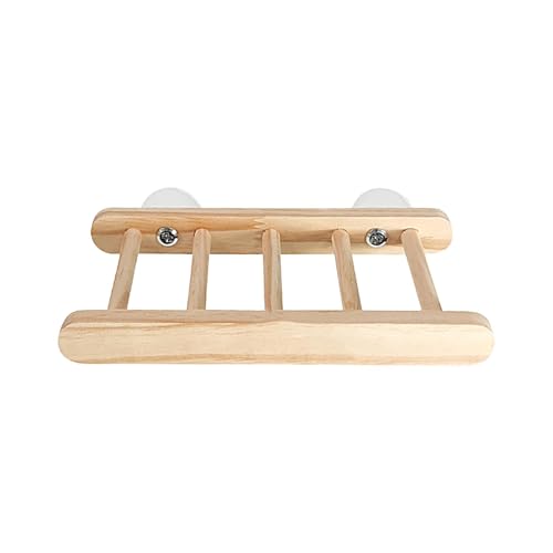 Sprossen aus Holz für Vögel, Brücke, Spielzeug für Vögel, Anstiegsleiter aus Holz für Hamster, Zubehör für Haustierkäfig, Holzleiter für Vögel, Papageien, Hamster von Tanxemery