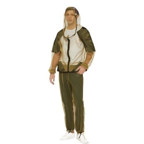 Fliegenbekleidung, Netz-Mesh Schutzanzug Atmungsaktive Abdeckung, Faltbarer Schutz Einstellbare Passform Kleidung Für Garten Wandern Angeln Reisen von Tanxier