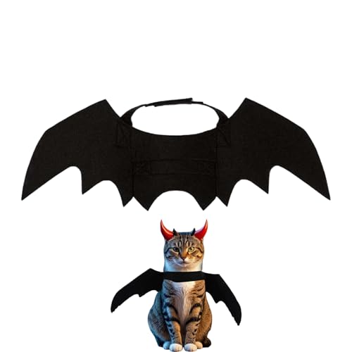 Hund Halloween Kostüme | Schwarze Flügel Kleidung Für Kätzchen,Gothic Cosplay Kleidung Haustier Zubehör für Kleine Mittelkatze Events Party Weihnachten Geburtstag Hund Halloween Kostüme | Schwarze Flügel Kleidung Für Kätzchen,Gothic Cosplay Kleidung Haustier Zubehör für Kleine Mittelkatze Events Party Weihnachten Geburtstag von Tanxier
