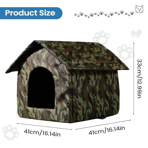 Outdoor Katzenhaus,Klassisch Streunerkatzen Häuser Unterstände,Winddichte Höhle Schlafplatz rutschfeste Unterkünfte Zum Schlafen Spielen Verstecken Für Draußen - Für Schlafende Katzen Balkon Outdoor Katzenhaus,Klassisch Streunerkatzen Häuser Unterstände,Winddichte Höhle Schlafplatz rutschfeste Unterkünfte Zum Schlafen Spielen Verstecken Für Draußen - Für Schlafende Katzen Balkon von Tanxier