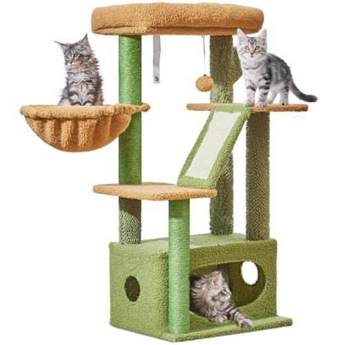 Taoqimiao Kratzbaum Katzenturm für Indoor-Katzen MS029S (Grün) von Taoqimiao