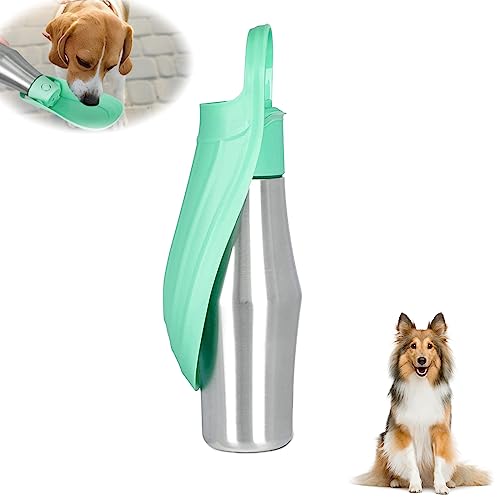 Taozoey Trinkflasche Hunde für Unterwegs, 750ml Haustier Wasserspender AntibaktErielle, Auslaufsicher Hund Katze Reisen Trinken Flasche Schüssel, für Täglich Spazieren Gehen Reisen Campen von Taozoey