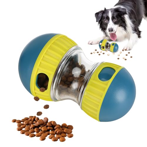 Tapvai Futterball für Hunde, Interaktives Hunde Puzzle Spielzeug, Rolling Feeder Hundespielzeug, für Mittelgroße Und Kleine Hunde, Haustier Langsamfütterer für Gastrointestinale Pflege von Tapvai