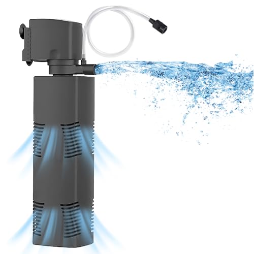 Tararium Aquarium Filter Pumpe Kleine Teichpumpe für 370-750 Litre Becken Kristallklar 1600L/h Bio Schwamm Aquarien Filterpumpe Tauch Kraftvoll Wasserpumpe Großer Tank Aquarium Zubehoer Luftheber Tararium Aquarium Filter Pumpe Kleine Teichpumpe für 370-750 Litre Becken Kristallklar 1600L/h Bio Schwamm Aquarien Filterpumpe Tauch Kraftvoll Wasserpumpe Großer Tank Aquarium Zubehoer Luftheber von Tararium