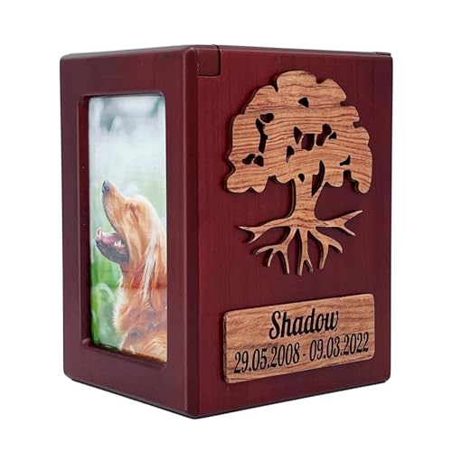 Tarngod Individueller Name und Datum, gravieren Sie Ihren Segentext, benutzerdefinierte Urne, Haustierurne für Hunde und Katzen, Souvenir-Holzkiste Tarngod Individueller Name und Datum, gravieren Sie Ihren Segentext, benutzerdefinierte Urne, Haustierurne für Hunde und Katzen, Souvenir-Holzkiste von Tarngod
