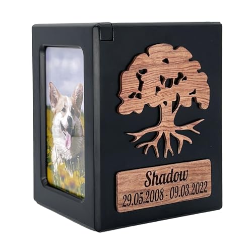 Tarngod Individueller Name und Datum, gravieren Sie Ihren Segentext, benutzerdefinierte Urne, Haustierurne für Hunde und Katzen, Souvenir-Holzkiste Tarngod Individueller Name und Datum, gravieren Sie Ihren Segentext, benutzerdefinierte Urne, Haustierurne für Hunde und Katzen, Souvenir-Holzkiste von Tarngod