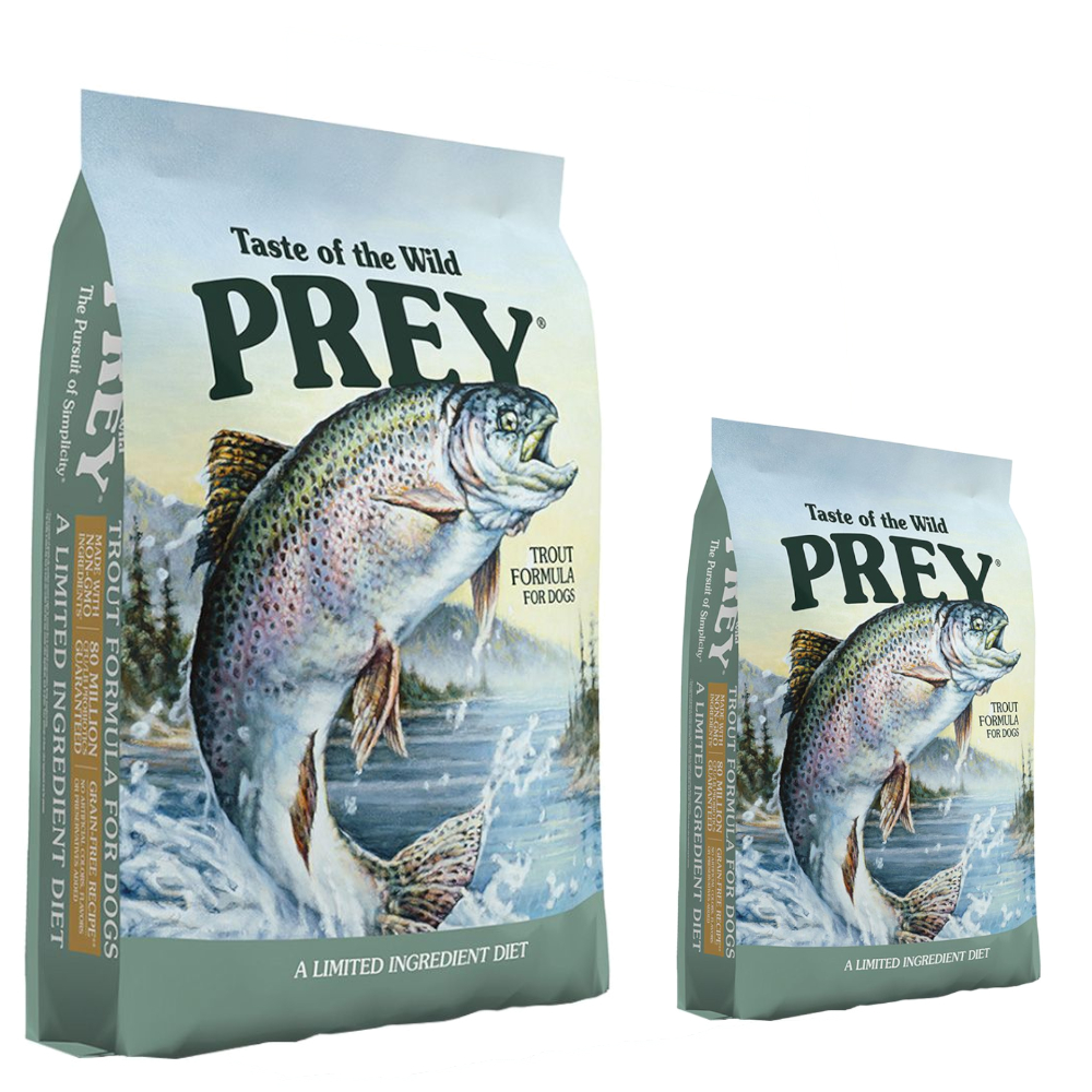 11,4 kg + 3,6 kg gratis! 15 kg Taste of the Wild Prey - Forelle von Taste of the Wild Prey