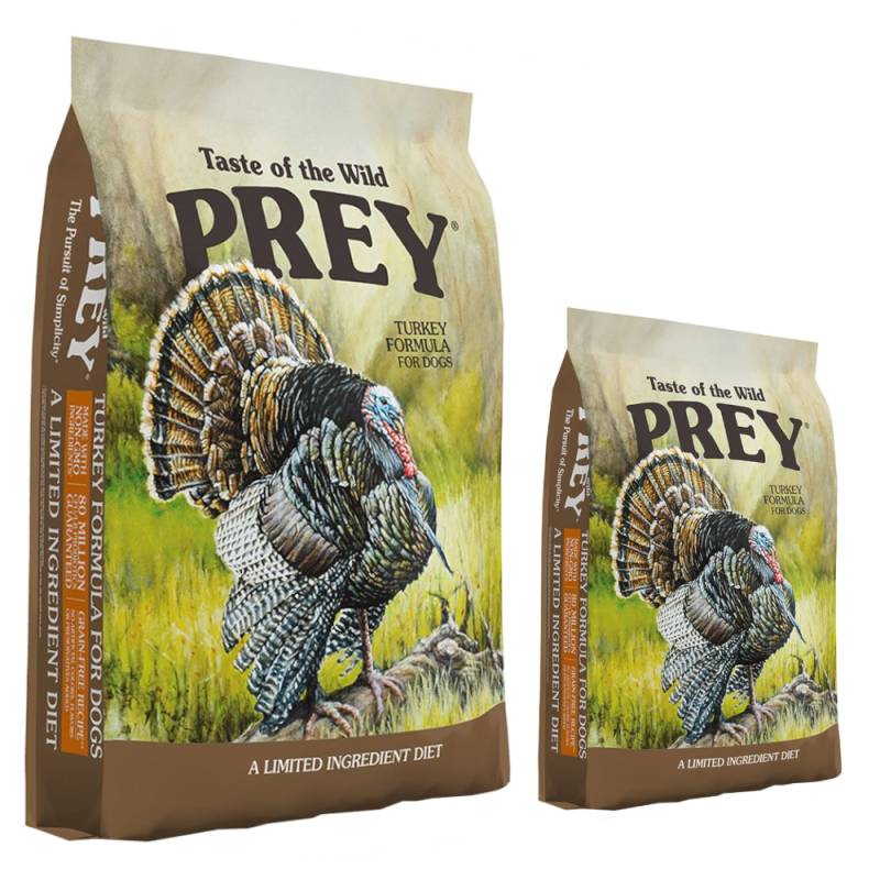 11,4 kg + 3,6 kg gratis! 15 kg Taste of the Wild Prey - Truthahn von Taste of the Wild Prey