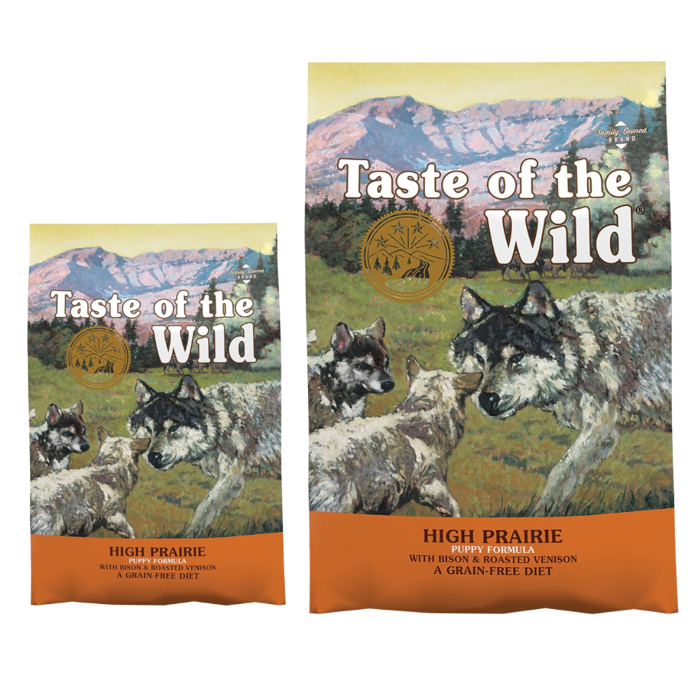 12,2 kg + 2 kg gratis! 14,2 kg Taste of the Wild Hundefutter - High Prairie Puppy von Taste of the Wild