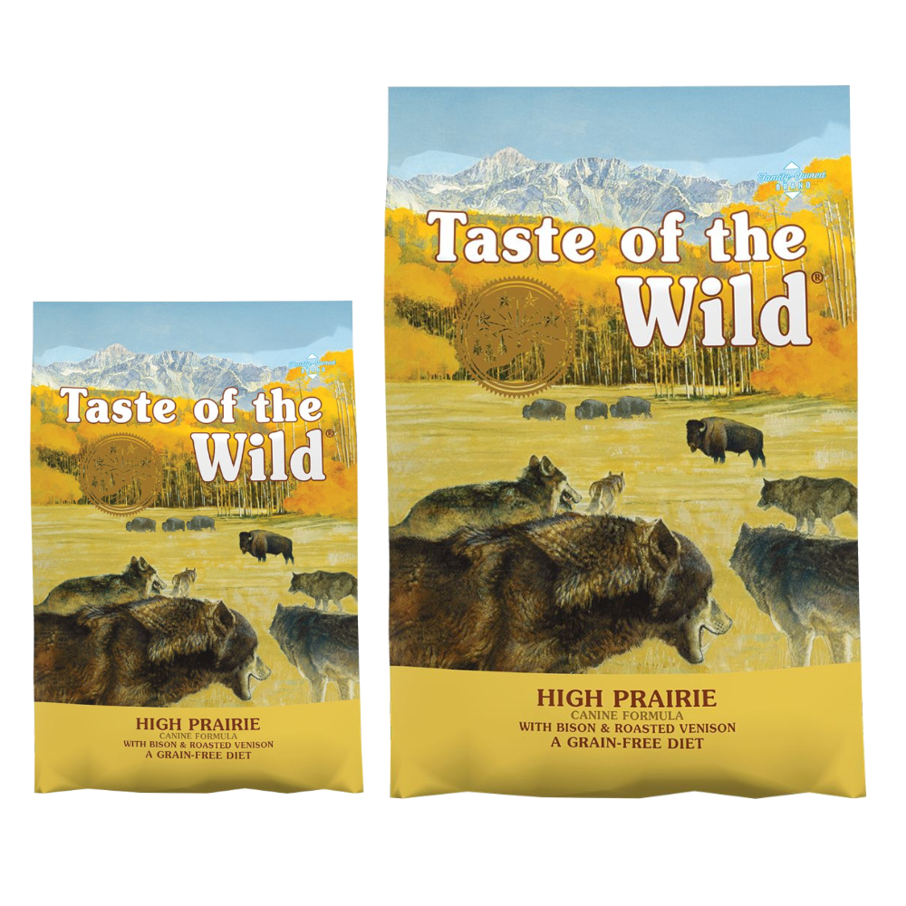 12,2 kg + 2 kg gratis! 14,2 kg Taste of the Wild Hundefutter - High Prairie von Taste of the Wild