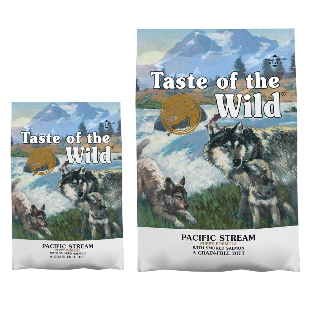 12,2 kg + 2 kg gratis! 14,2 kg Taste of the Wild Hundefutter - Pacific Stream Puppy von Taste of the Wild