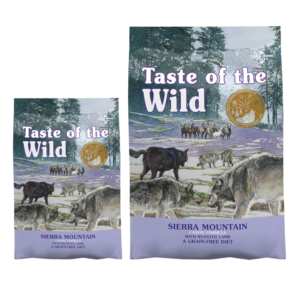 12,2 kg + 2 kg gratis! 14,2 kg Taste of the Wild Hundefutter - Sierra Mountain von Taste of the Wild