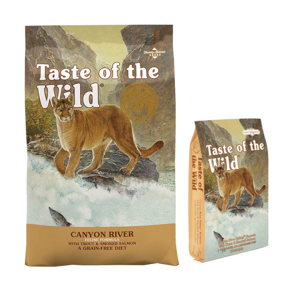 6,6 kg + 2 kg gratis! 8,6 kg Taste of the Wild  - Canyon River Feline von Taste of the Wild