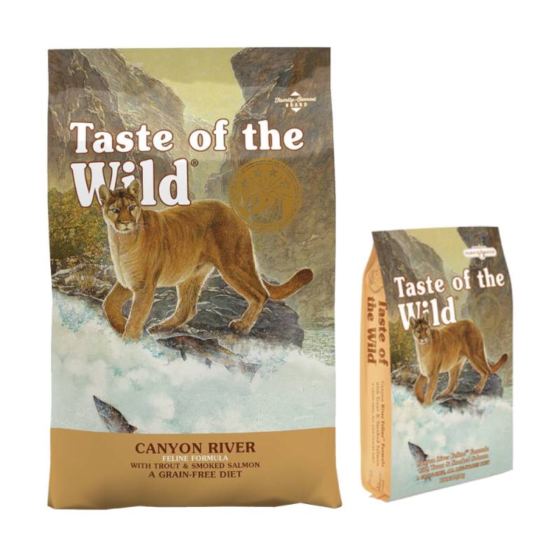 6,6 kg + 2 kg gratis! 8,6 kg Taste of the Wild  - Canyon River Feline von Taste of the Wild
