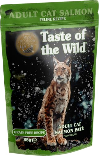 Taste Feline Lachstasche für Erwachsene, 12 x 85 g von Taste of the wild