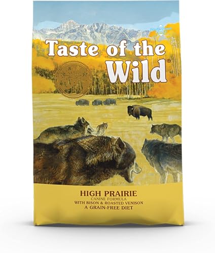 Taste of the Wild, High Prairie Getreidefreies Trockenfutter für Hunde mit geröstetem Wild & Bison, 12,2 kg, 1 Stück von Taste of the wild