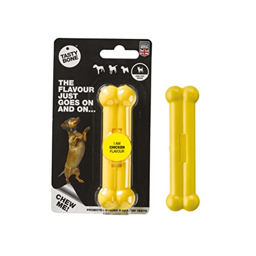 Rosewood 57004 TastyBone extra robustes Hundespielzeug aus Nylon mit Hühnchen-Geschmack, XS von Tasty Bone