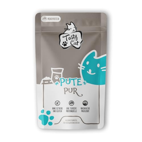 Tasty Cat Nassfutter für Katzen Pute pur 12 x 125g. | getreidefrei | zuckerfrei | Monoprotein Tasty Cat Nassfutter für Katzen Pute pur 12 x 125g. | getreidefrei | zuckerfrei | Monoprotein von Tasty Cat