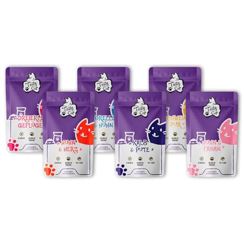 Tasty Cat Probierpakerl 12 x 125g. | getreidefrei | zuckerfrei von Tasty Cat