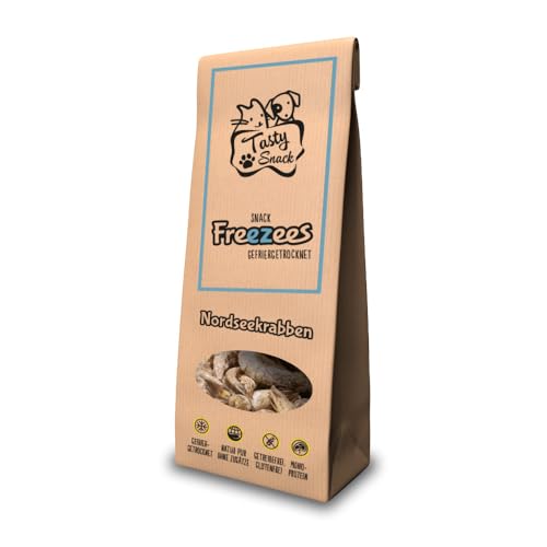 TastySnack Freezees Snacks für Katzen Nordseekrabben 30g | Monoprotein | getreidefrei | gefriergetrocknet von Tasty Cat