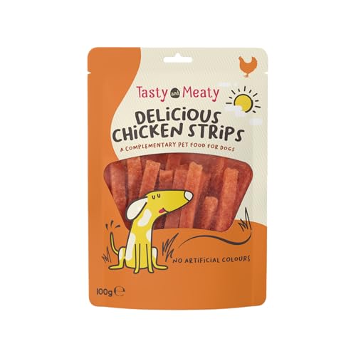 Tasty & Meaty Hühnerstreifen, 100 g, 16 Stück von Tasty and Meaty