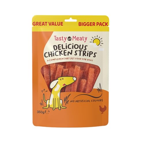 Tasty & Meaty Hühnerstreifen, 350 g, 4 Stück Tasty & Meaty Hühnerstreifen, 350 g, 4 Stück von Tasty and Meaty