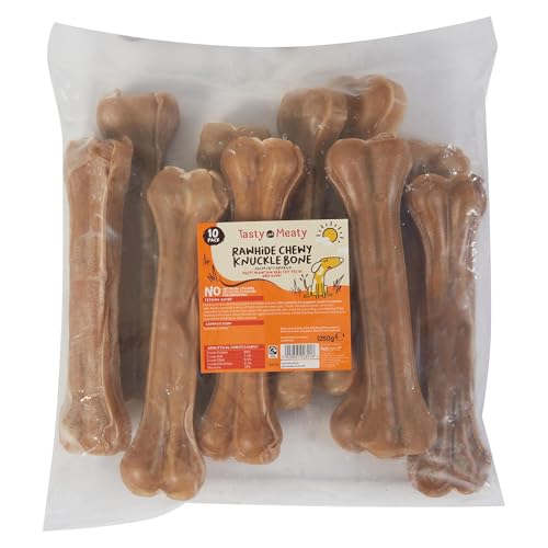 Tasty & Meaty Kauknochen aus Rohleder, 20 cm, 10 Stück Tasty & Meaty Kauknochen aus Rohleder, 20 cm, 10 Stück von Tasty and Meaty
