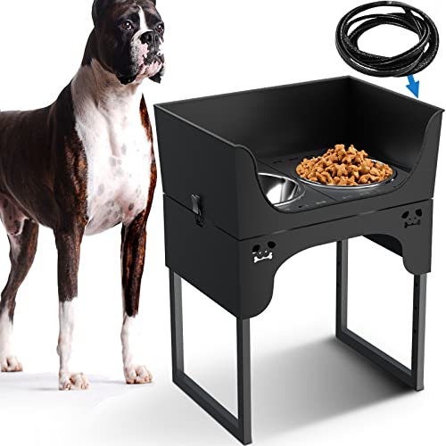 Erhöhte Hundenäpfe für große Hunde, erhöhter Hundenapf, Ständer verstellbar von 28,4 cm - 61 cm, mit 2 Edelstahl-Hundenäpfen, erhöhte Futternäpfe für kleine, mittelgroße und große Hunde und Haustiere Erhöhte Hundenäpfe für große Hunde, erhöhter Hundenapf, Ständer verstellbar von 28,4 cm - 61 cm, mit 2 Edelstahl-Hundenäpfen, erhöhte Futternäpfe für kleine, mittelgroße und große Hunde und Haustiere von Tatota