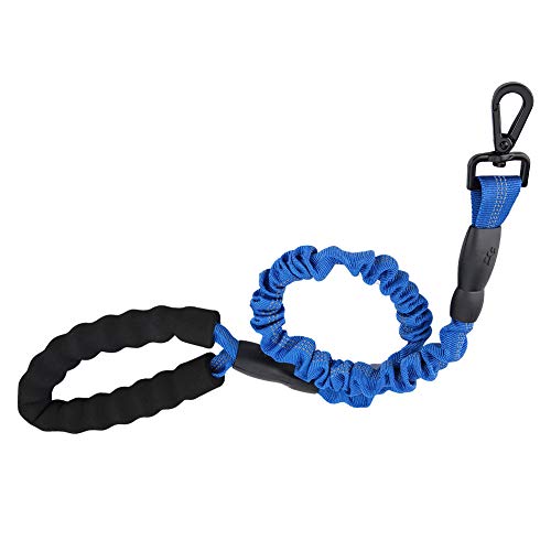2,46 Ft STR Seil Hund Elastische Leine Mit Bequemem Griff Hund Walking Training Leine Leinen Hundehalsband Und Leine (Blue) von Tbest