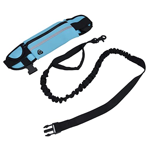 Andere Haushaltsgegenstände,Sport-Gürteltasche Le Set Reflektierendes, Elastisches, Explosionsgeschütztes Zugseil für Hunderennen Zum Laufen Schwarz (Himmelblau) von Tbest