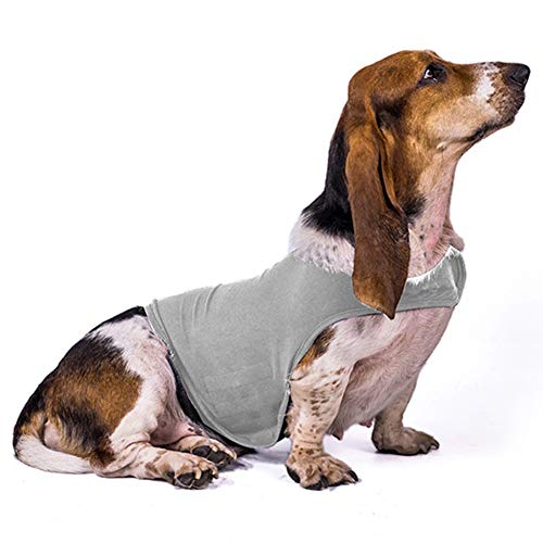 Angstmäntel, Angstzustände Haustierhund Anti -Angst -Jacke Halten Ruhige Stresskleidung mit Hakenschleife Rückenreflexion Design (S) von Tbest