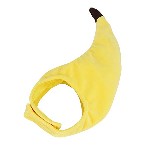 Bananenhut Banane, Katzenbekleidung Katze Hut Feierliche Lustige Kopfschicht Bananen Kopfbedeckung Pet ARY (Eine Größe) von Tbest